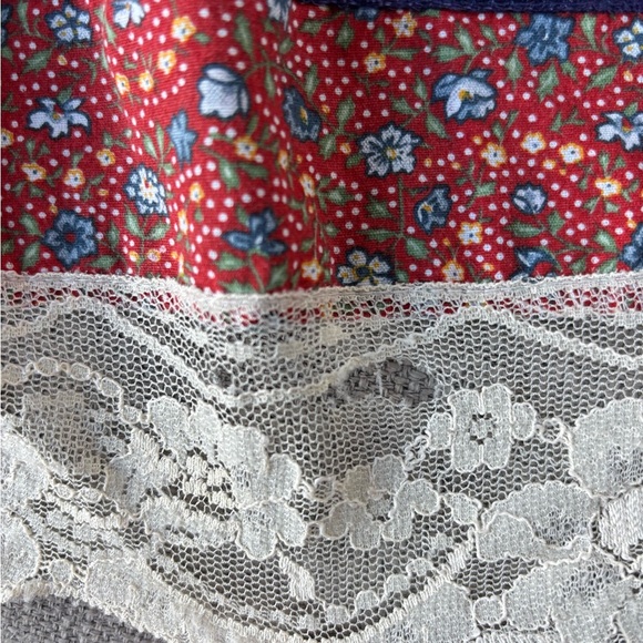 Vintage Jessica’s Gunnies San Fransisco Prairie Skirt Floral Calico Patchwork 5 - Picture 11 of 12